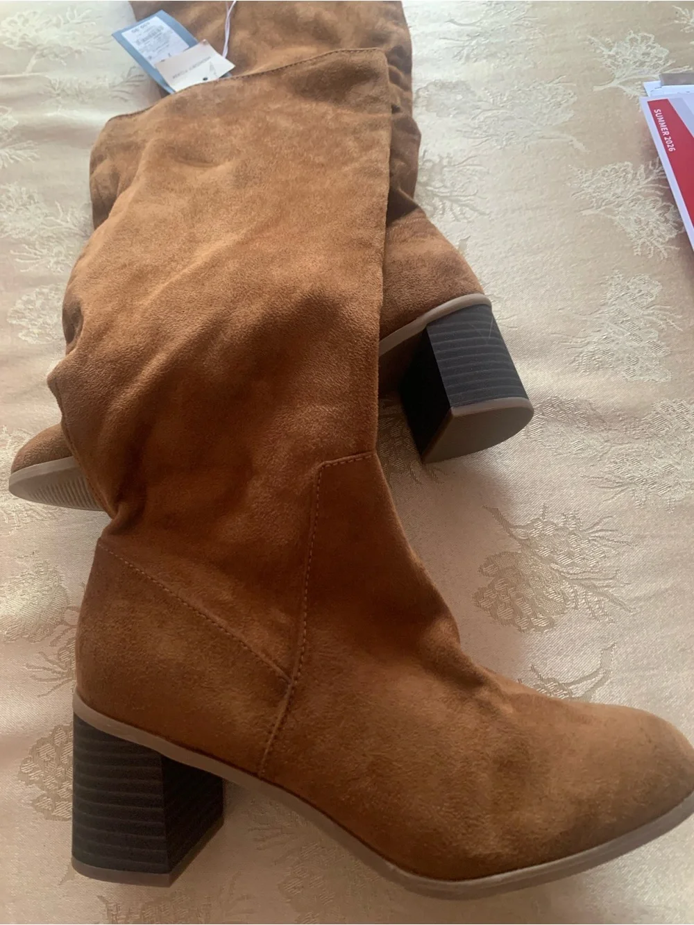 NWT Brown Suede Knee-High Women's Boots